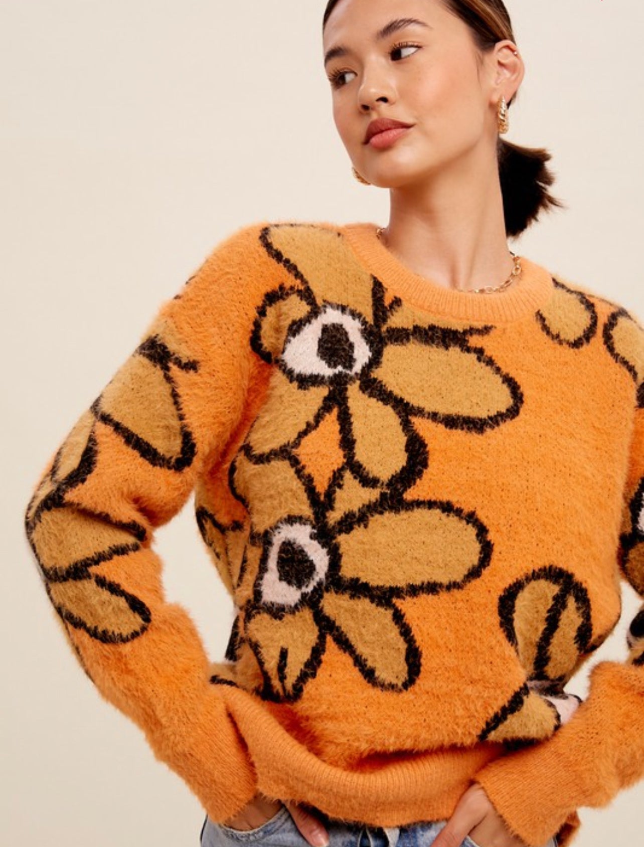 Flower push Sweater