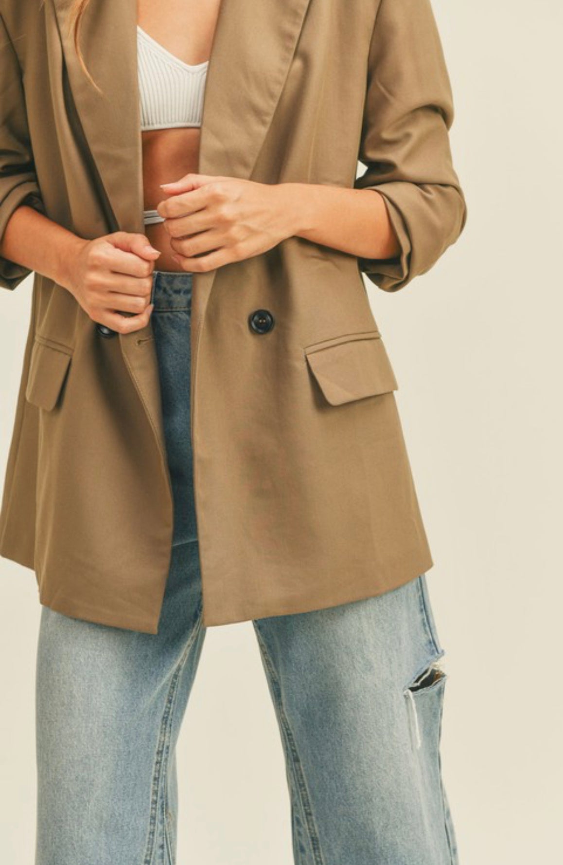 Zoe Oversized Blazer BLACK